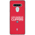 NBA Los Angeles Clippers Standard Red LG Stylo 6 Clear Case