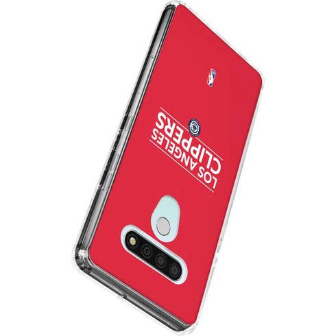 NBA Los Angeles Clippers Standard Red LG Stylo 6 Clear Case