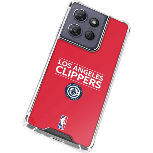 NBA Los Angeles Clippers Standard Red Moto G 5G (2025) Clear Case