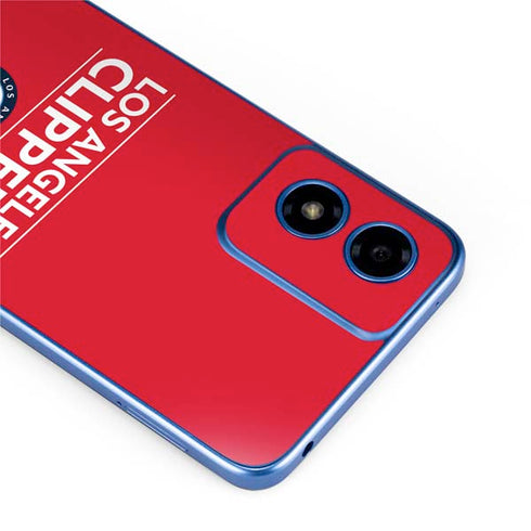 NBA Los Angeles Clippers Standard Red Moto G Play 4G (2024) Skin