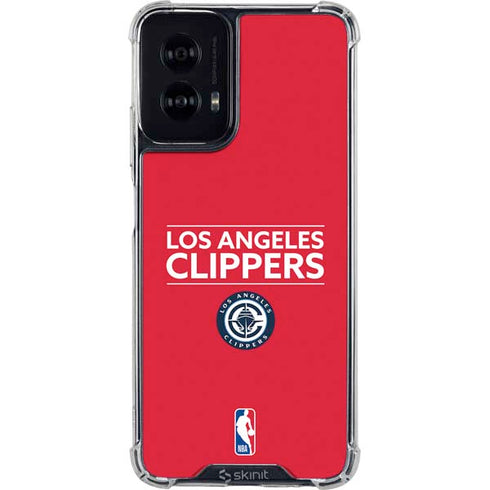 NBA Los Angeles Clippers Standard Red Moto G Power 5G (2024) Clear Case