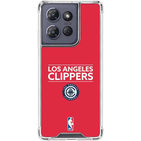 NBA Los Angeles Clippers Standard Red Moto G Power 5G (2025) Clear Case