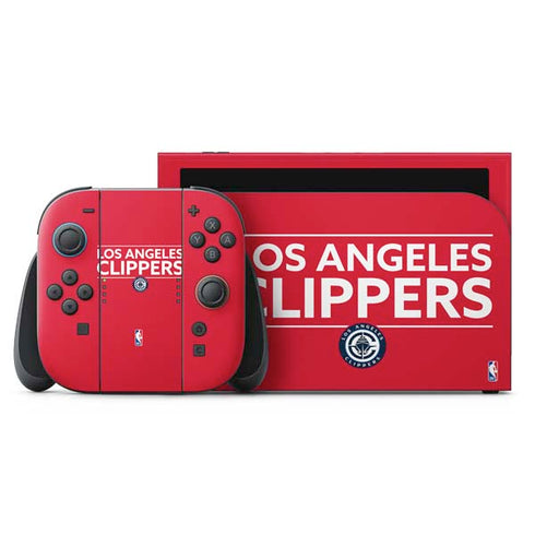 NBA Los Angeles Clippers Standard Red Nintendo Skins