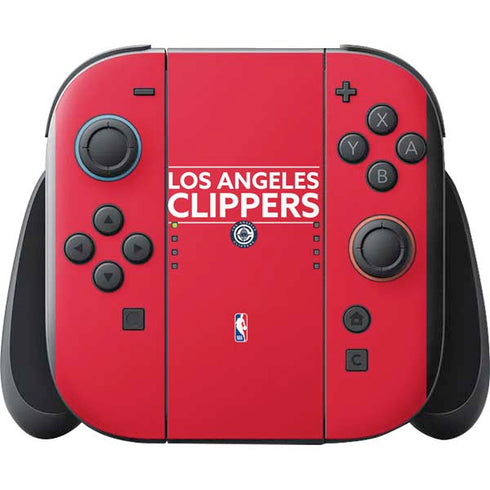 NBA Los Angeles Clippers Standard Red Nintendo Switch 2 (2025) with Joy-Con Skin