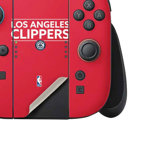 NBA Los Angeles Clippers Standard Red Nintendo Switch 2 (2025) Joy-Con Controller Skin