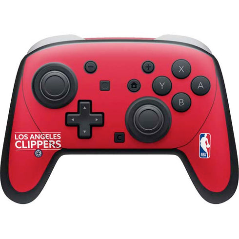 NBA Los Angeles Clippers Standard Red Nintendo Switch 2 (2025) Pro Controller Skin