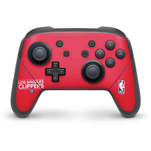 NBA Los Angeles Clippers Standard Red Nintendo Switch Pro Controller Skin