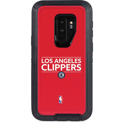 NBA Los Angeles Clippers Standard Red Otterbox Defender Galaxy Skin