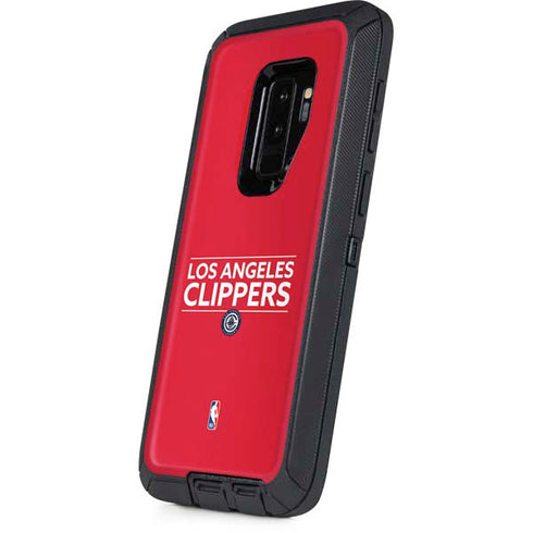 NBA Los Angeles Clippers Standard Red Otterbox Defender Galaxy Skin