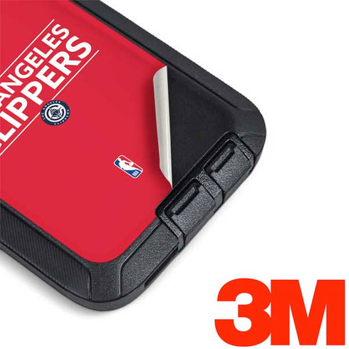 NBA Los Angeles Clippers Standard Red Otterbox Defender Galaxy Skin