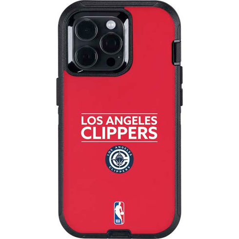 NBA Los Angeles Clippers Standard Red Otterbox Defender iPhone Skin