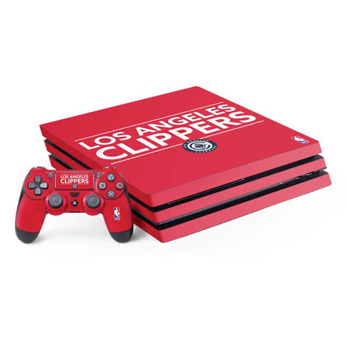 NBA Los Angeles Clippers Standard Red PS4 Pro Bundle Skin