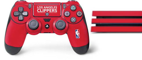NBA Los Angeles Clippers Standard Red PS4 Pro Bundle Skin