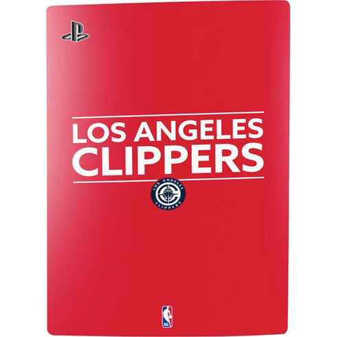 NBA Los Angeles Clippers Standard Red PS5 Digital Edition Console Skin
