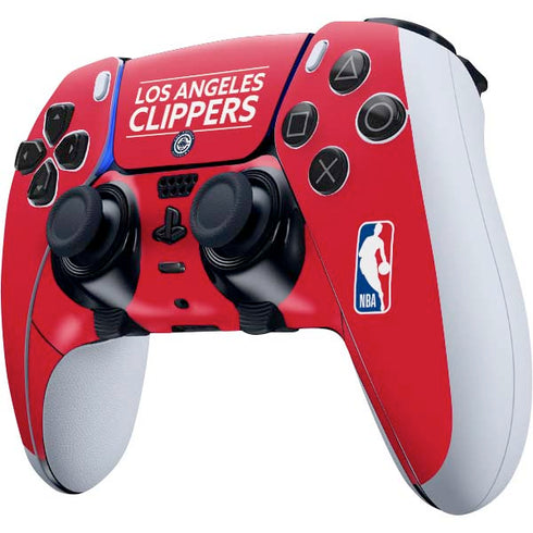 NBA Los Angeles Clippers Standard Red PS5 DualSense Edge Pro Controller Skin