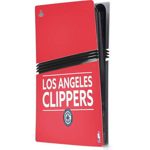 NBA Los Angeles Clippers Standard Red PS5 Pro Console Skin