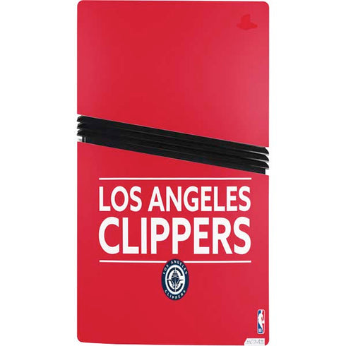 NBA Los Angeles Clippers Standard Red PS5 Pro Console Skin