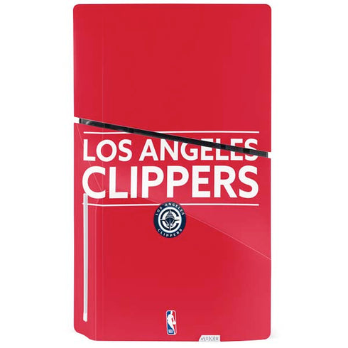 NBA Los Angeles Clippers Standard Red PS5 Slim Disk Bundle Skin
