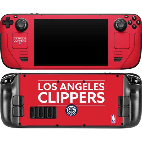 NBA Los Angeles Clippers Standard Red Steam Deck Handheld Gaming Computer OLED Skin