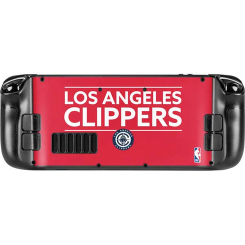 NBA Los Angeles Clippers Standard Red Steam Deck Handheld Gaming Computer OLED Skin