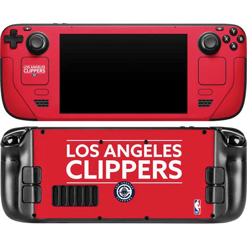 NBA Los Angeles Clippers Standard Red Steam Deck Handheld Gaming Computer Skin