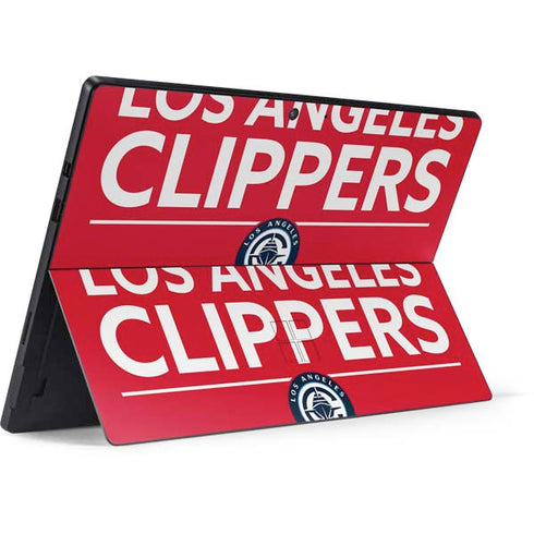 NBA Los Angeles Clippers Standard Red Surface Pro 7 Skin