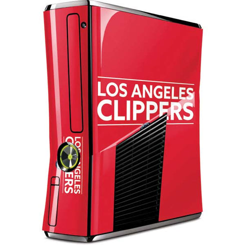 NBA Los Angeles Clippers Standard Red Xbox 360 Slim (2010) Skin