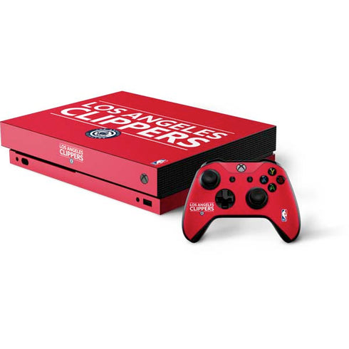 NBA Los Angeles Clippers Standard Red Xbox One X Bundle Skin