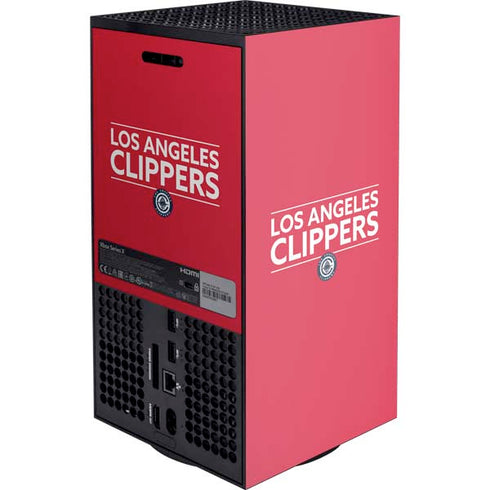 NBA Los Angeles Clippers Standard Red Xbox Series X Console Skin