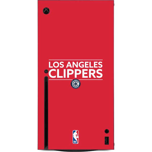 NBA Los Angeles Clippers Standard Red Xbox Series X Console Skin