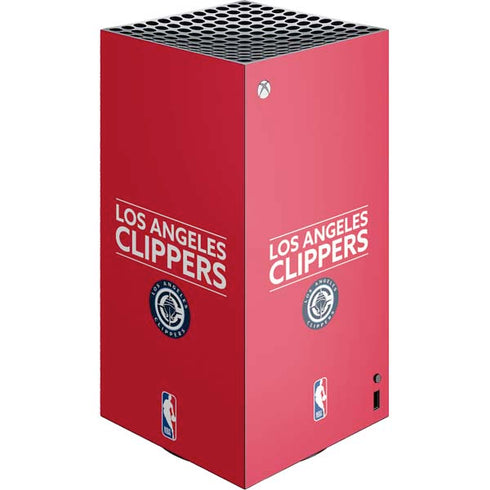 NBA Los Angeles Clippers Standard Red XBox Series X Digital Edition Console Skin