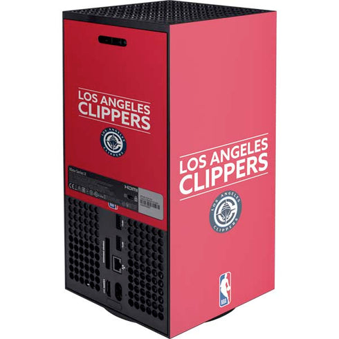 NBA Los Angeles Clippers Standard Red XBox Series X Digital Edition Console Skin