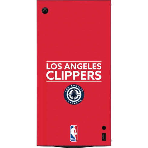 NBA Los Angeles Clippers Standard Red XBox Series X Digital Edition Console Skin