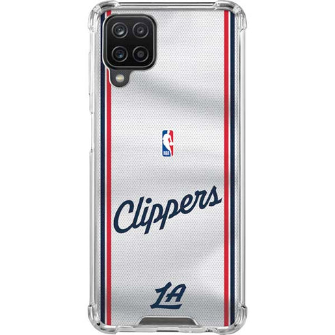 NBA Los Angeles Clippers Team Jersey Galaxy A12 Clear Case