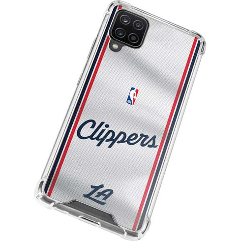 NBA Los Angeles Clippers Team Jersey Galaxy A12 Clear Case