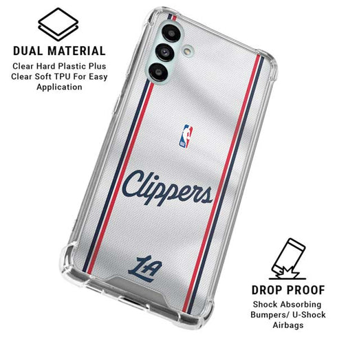 NBA Los Angeles Clippers Team Jersey Galaxy A13 5G Clear Case