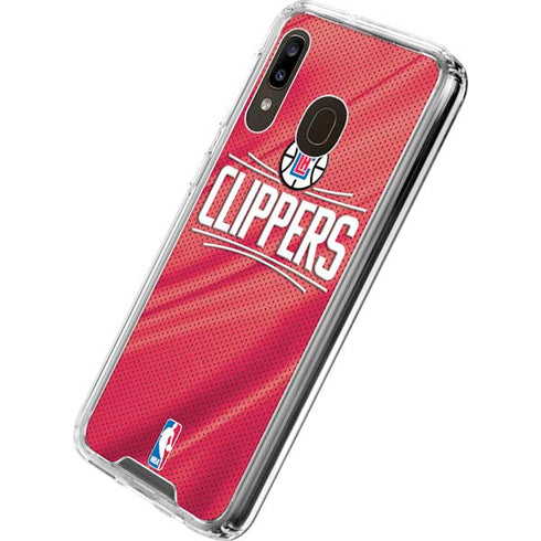 NBA Los Angeles Clippers Team Jersey Galaxy A30 Clear Case
