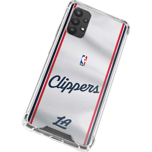 NBA Los Angeles Clippers Team Jersey Galaxy A32 5G Clear Case