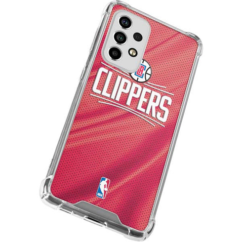 NBA Los Angeles Clippers Team Jersey Galaxy A53 5G Clear Case