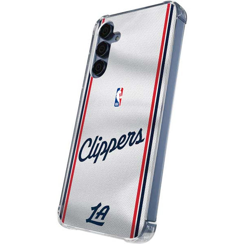 NBA Los Angeles Clippers Team Jersey Galaxy A55 5G Clear Case