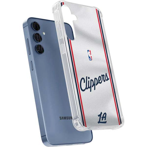 NBA Los Angeles Clippers Team Jersey Galaxy A55 5G Clear Case