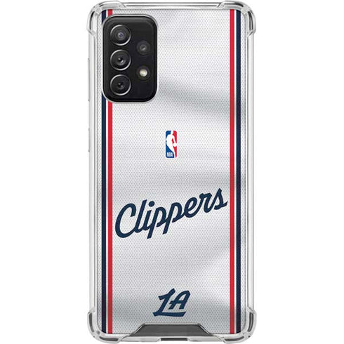 NBA Los Angeles Clippers Team Jersey Galaxy A72 5G Clear Case