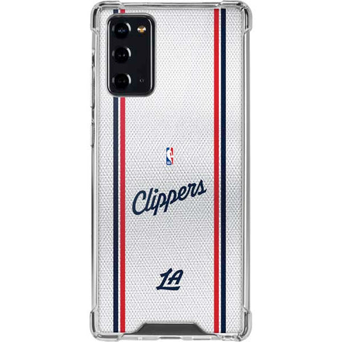 NBA Los Angeles Clippers Team Jersey Galaxy Note20 5G Clear Case