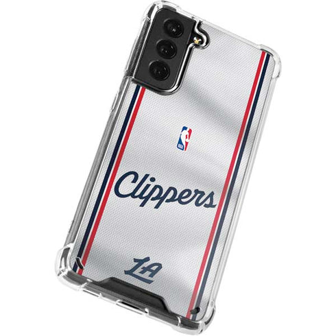 NBA Los Angeles Clippers Team Jersey Galaxy S21 5G Clear Case
