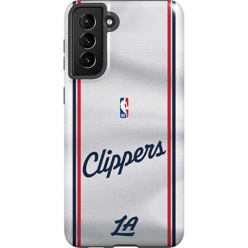NBA Los Angeles Clippers Team Jersey Galaxy S21 FE Pro Case