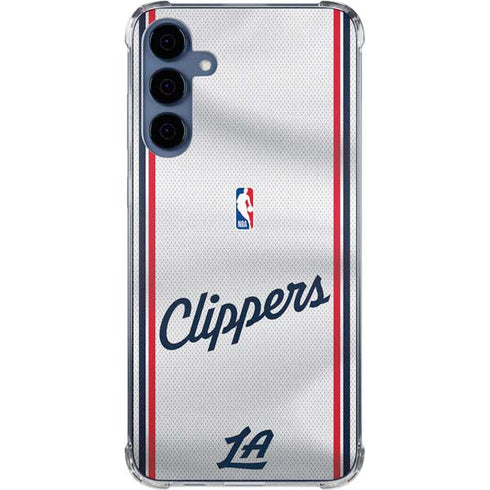 NBA Los Angeles Clippers Team Jersey Galaxy S24 Clear Case