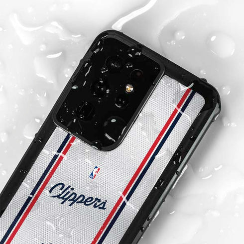 NBA Los Angeles Clippers Team Jersey Galaxy S24 Ultra Waterproof Case