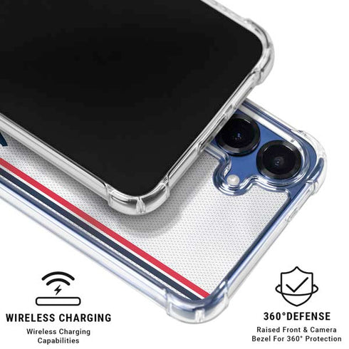 NBA Los Angeles Clippers Team Jersey Galaxy S25 Clear Case