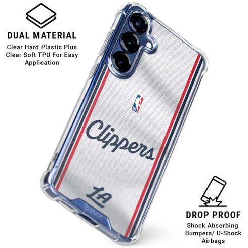 NBA Los Angeles Clippers Team Jersey Galaxy S25 Clear Case