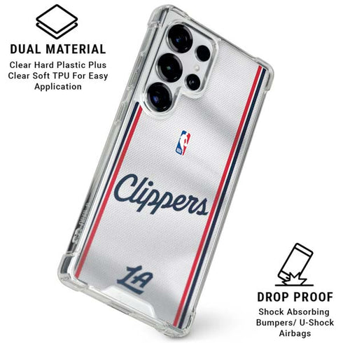 NBA Los Angeles Clippers Team Jersey Galaxy S25 Ultra Clear Case